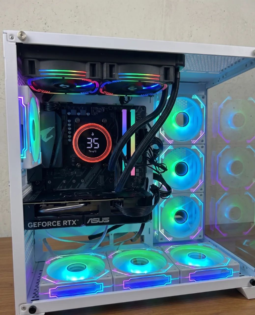 Pc Gamer Top Ryzen 5 5500X3D  + RTX 5060ti Roda tudo em 4k - Foto 2
