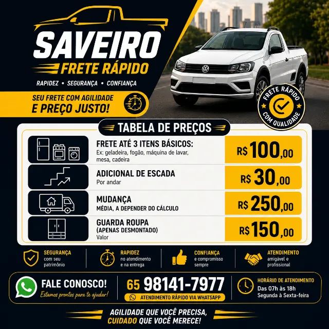 Frete muito barato