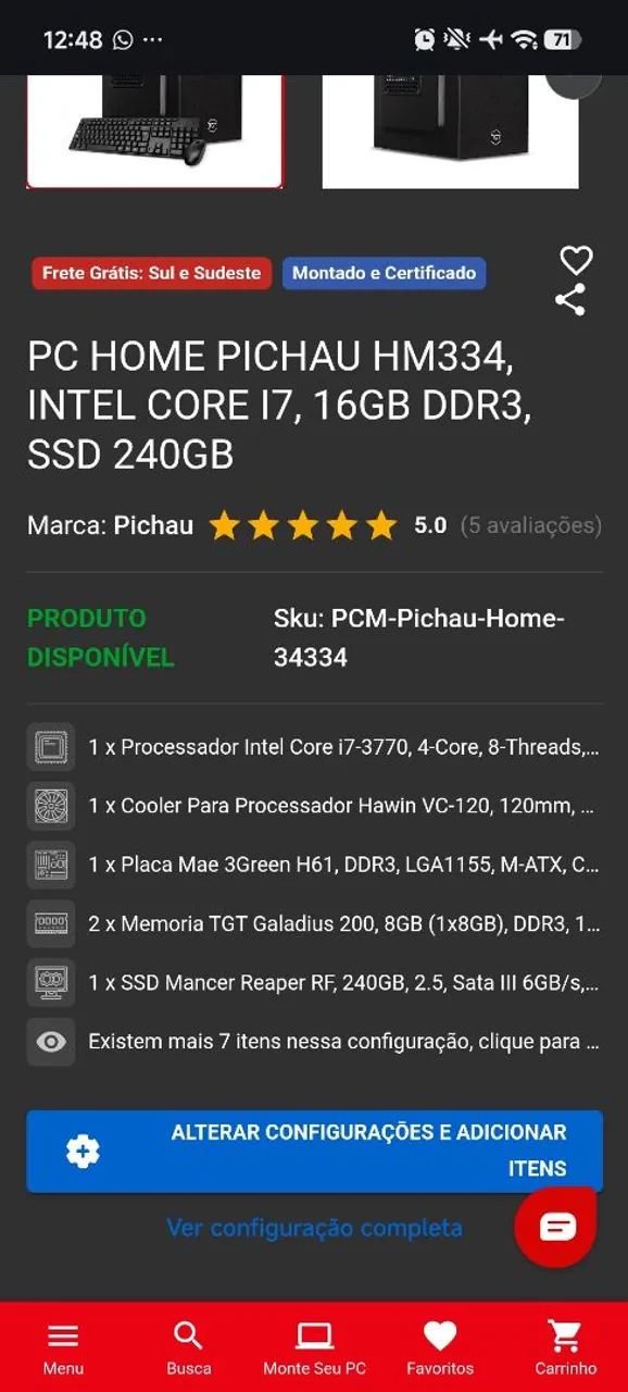 Computador Pichau i7 - Foto 2