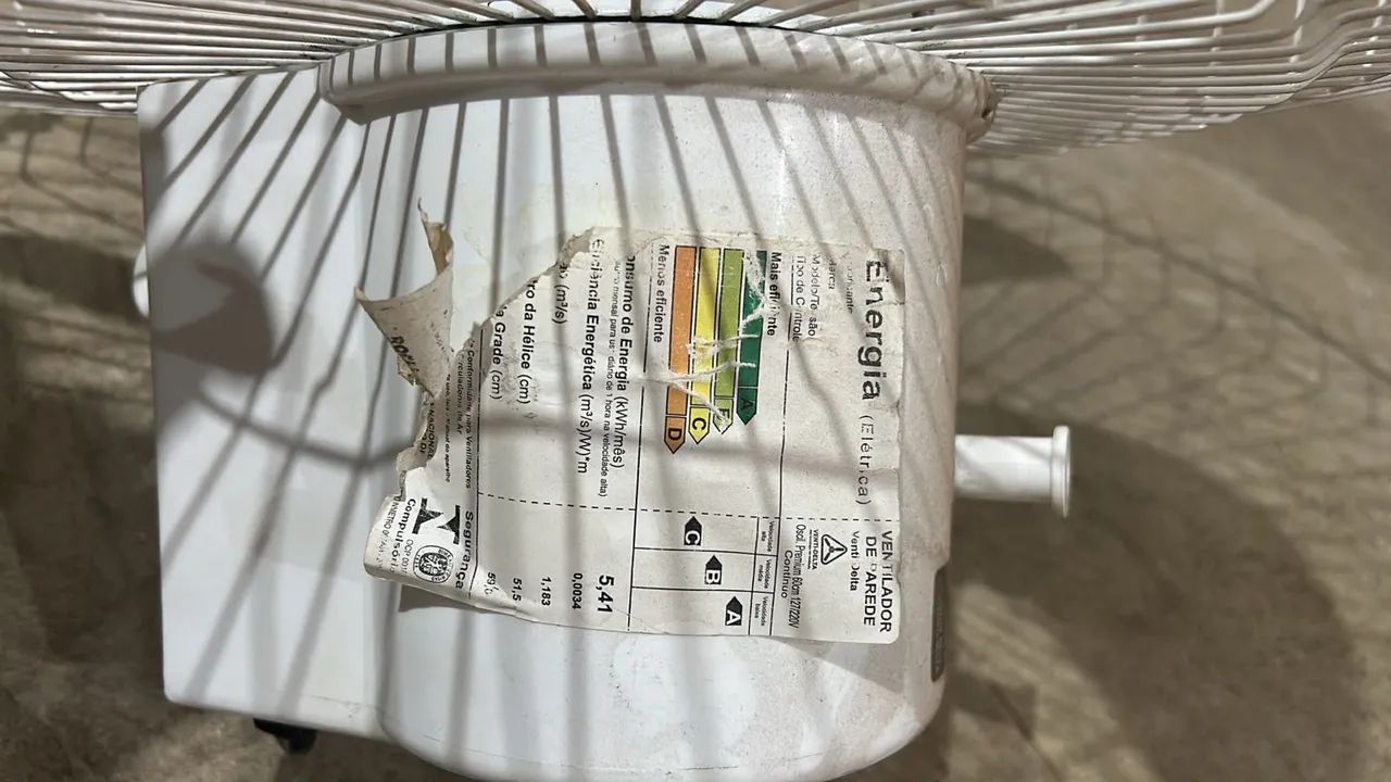 Ventilador de parede cor branca - Foto 5
