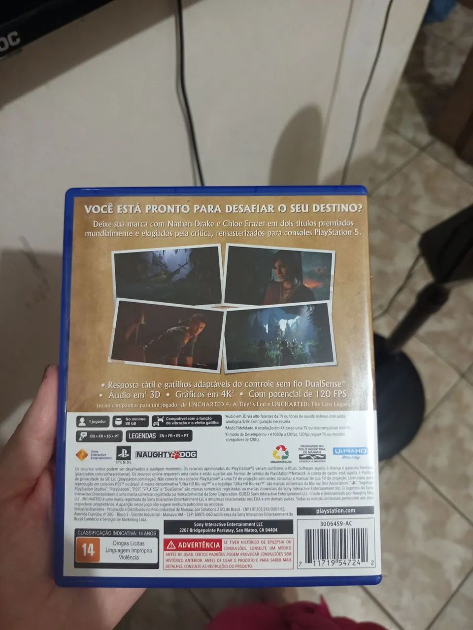 Jogo uncharted ps5 nunca usado - Foto 2