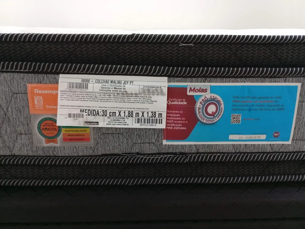 Cama casal colchão box dupla face e baú  - Foto 2