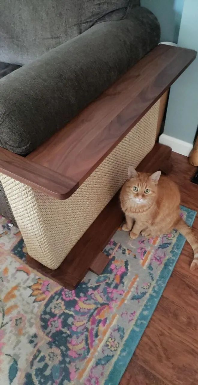 Arranhador e proteção de sofá para gatos. - Foto 4