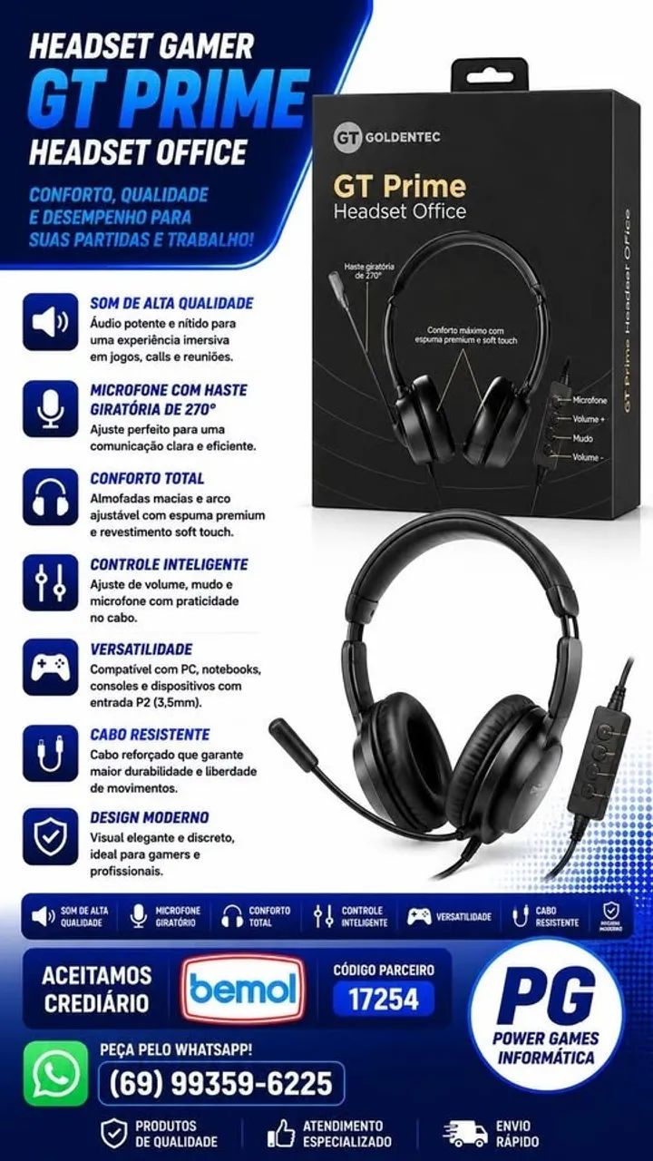 FONE DE OUVIDO HEADSET USB - Foto 2