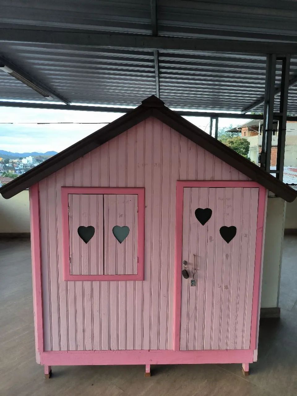 Casinha de madeira infantil a venda  - Foto 3