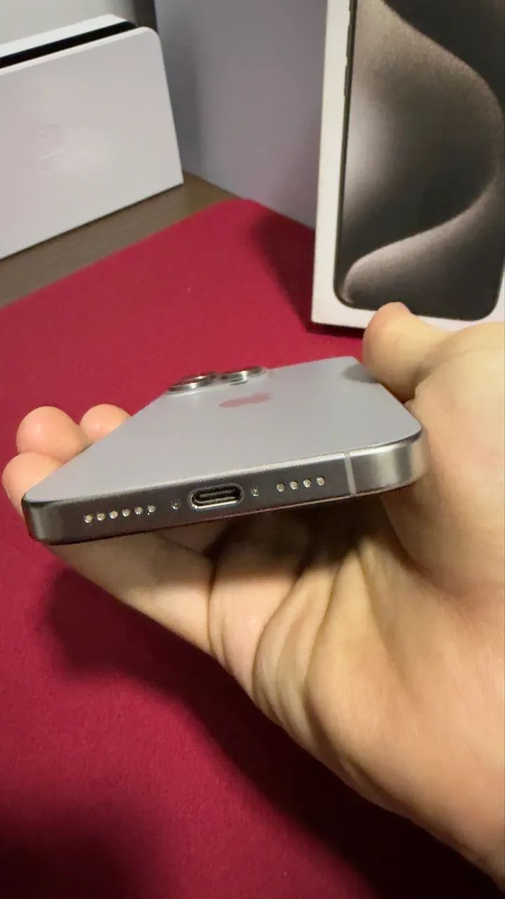 iPhone 15 Pro Max 256gb - Natural Titanium - Celulares e