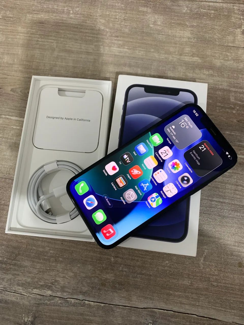 iPhone 12 64GB Preto ? TODO ORIGINAL - Celulares e Smartphones