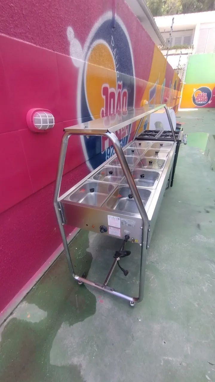 BUFFET SELF SERVICE TÉRMICO 10 CUBAS COM TAMPO DE VIDRO PROGÁS  - Foto 4