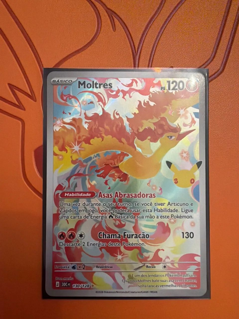 CARTA POKÉMON 30 anos MOLTRES - Foto 2