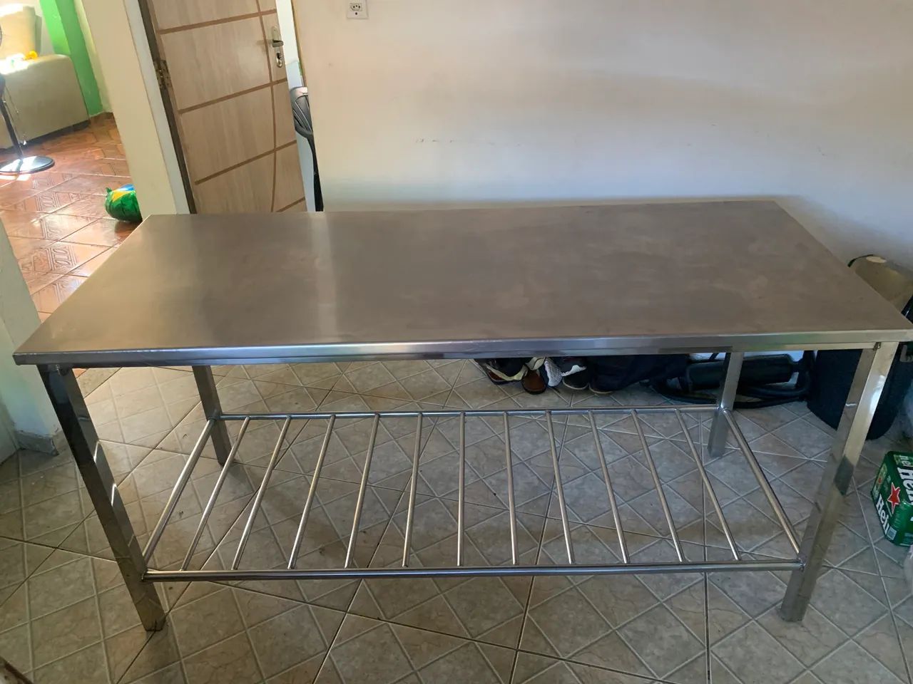 Mesa de inox  170 por 70 - Foto 2