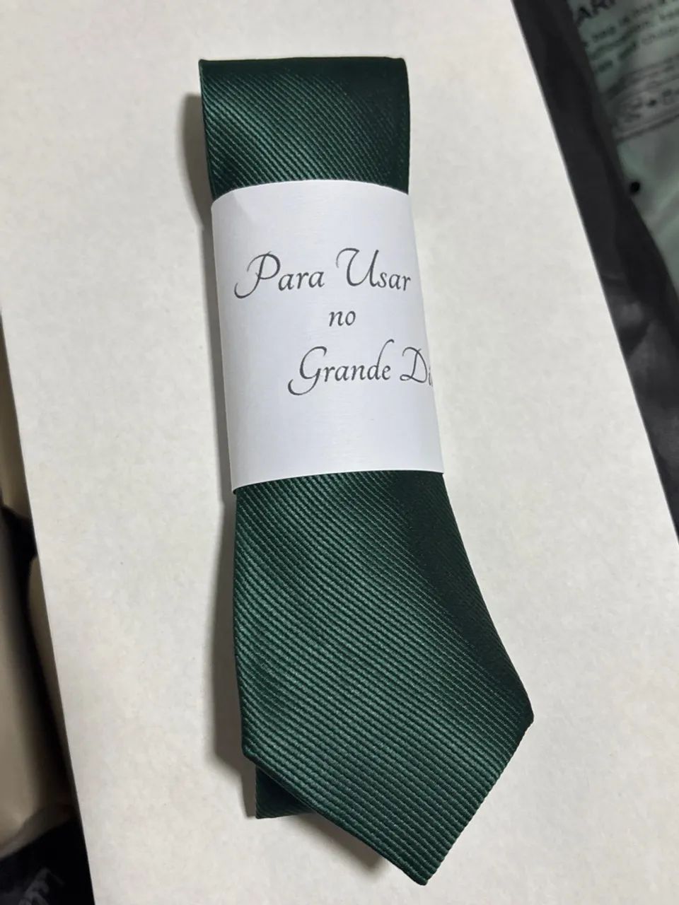 Gravata verde esmeralda  - Foto 2