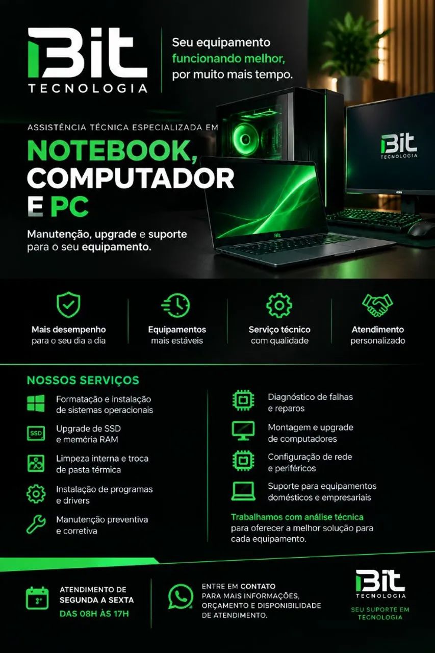 Assistência Técnica em Notebook, Computador e PC
