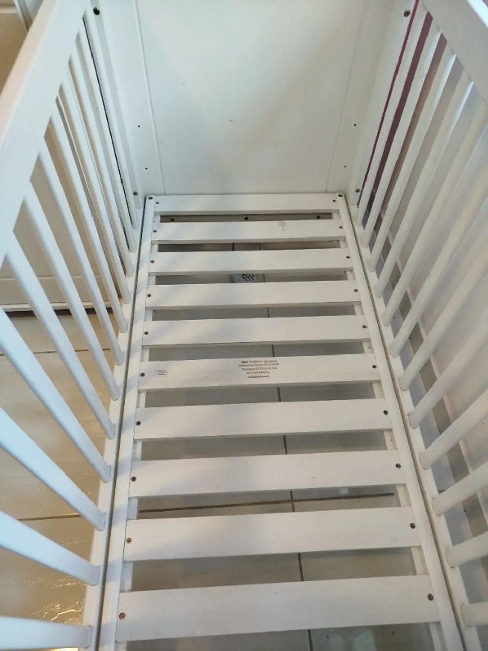 Berço infantil madeira maciça branco. - Foto 4