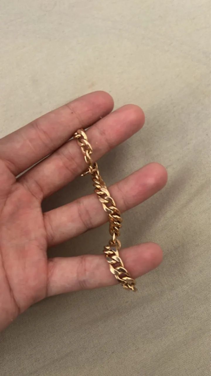 Pulseira revestida a ouro 18k 