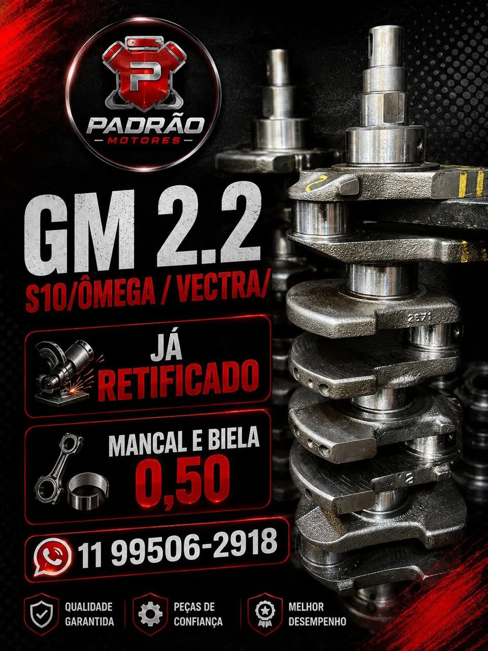 Virabrequim GM 2.2