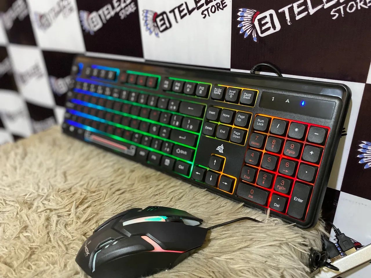 Kit game - teclado e mouse com fio  - Foto 3