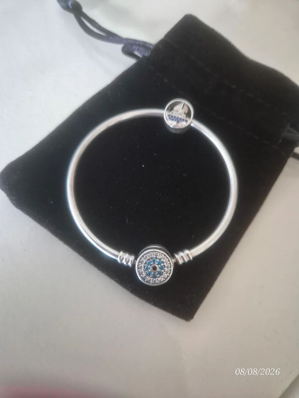 Pulseira prata com ou sem berloque