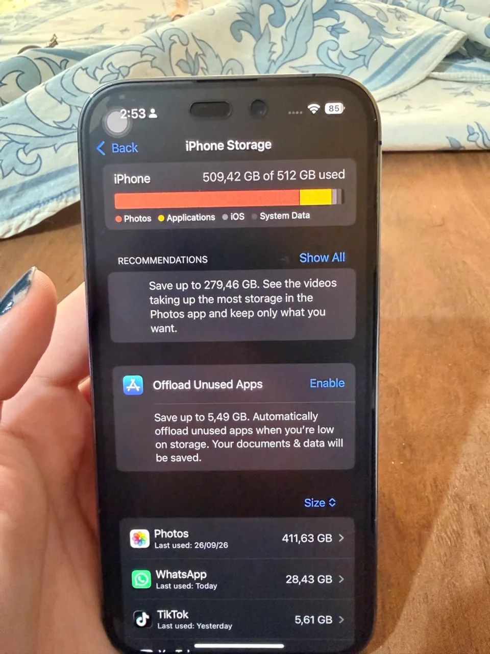 iPhone 14 Pro roxo 512gb usado  - Foto 4