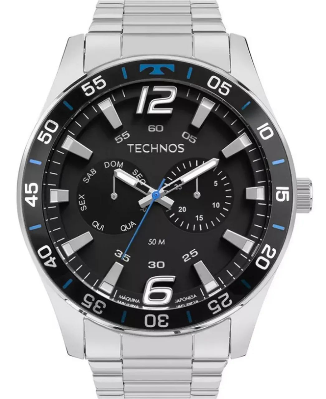 Relógio Technos Masculino Racer Prata - Foto 3