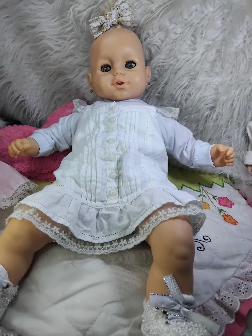 Boneca antiga atma dentinho 