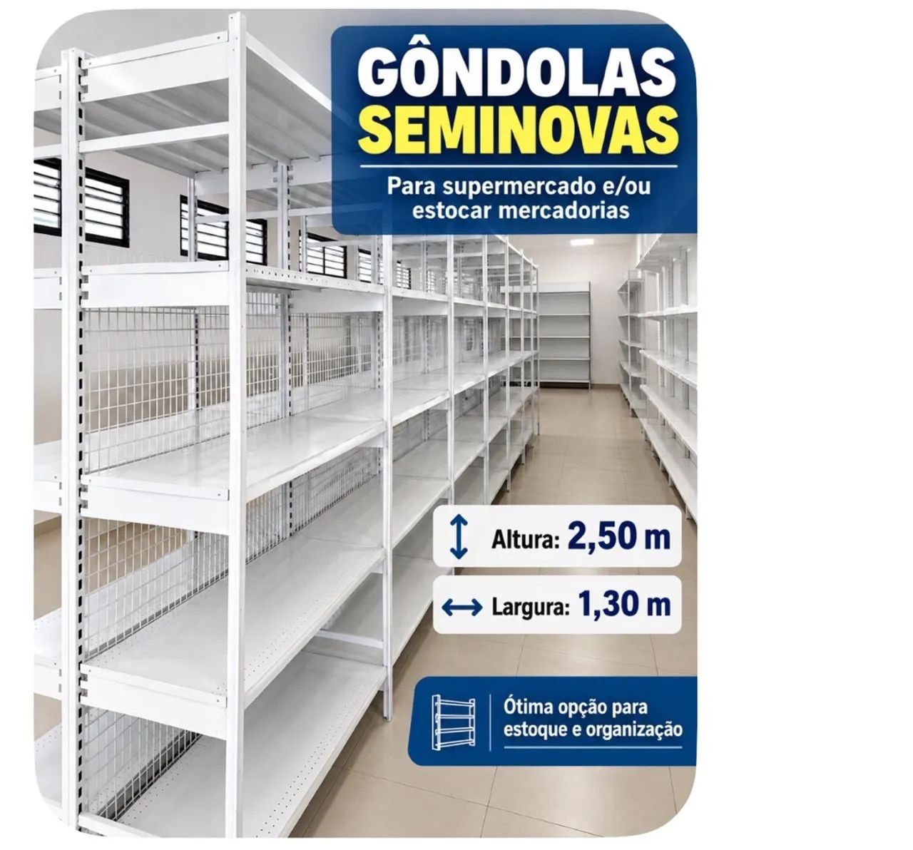 Prateleiras de aço 