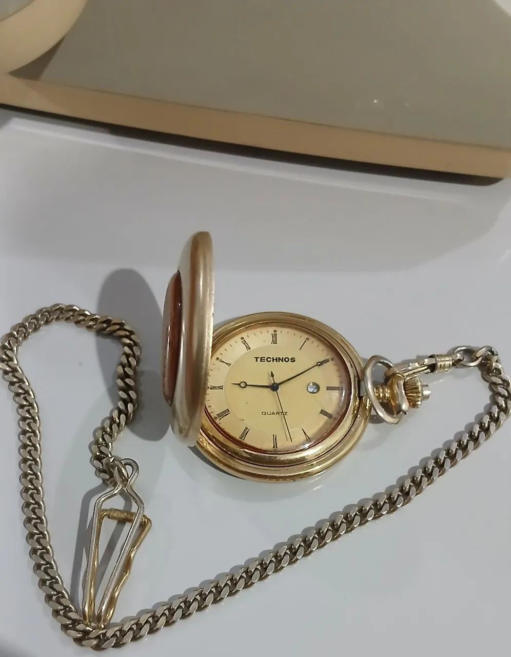 Relógio de bolso technos antigo (90)