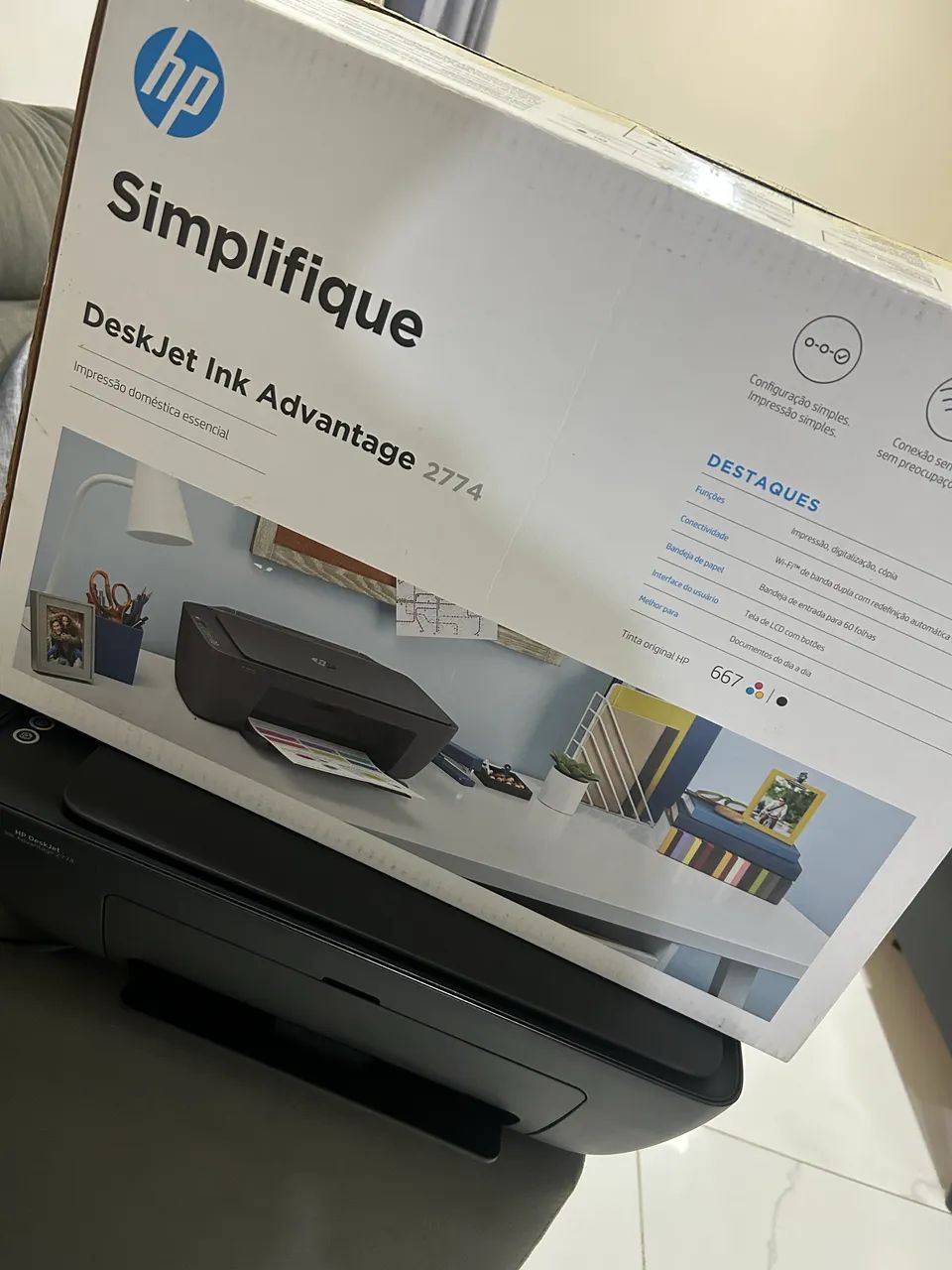 Impressora HP DESKJET 2774 - Foto 4