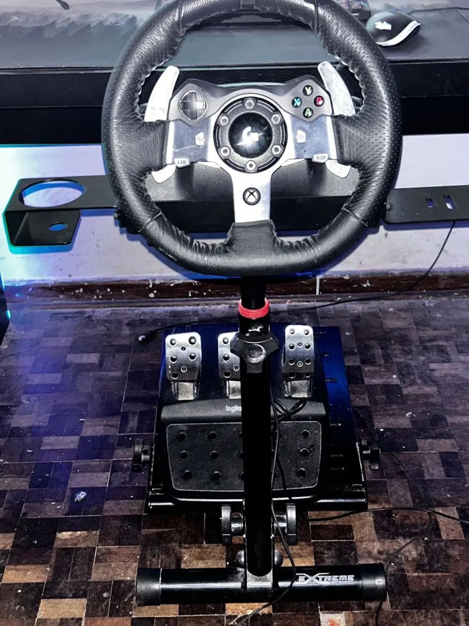 Volante Gamer Logitech G920 com Cockpit - Foto 5