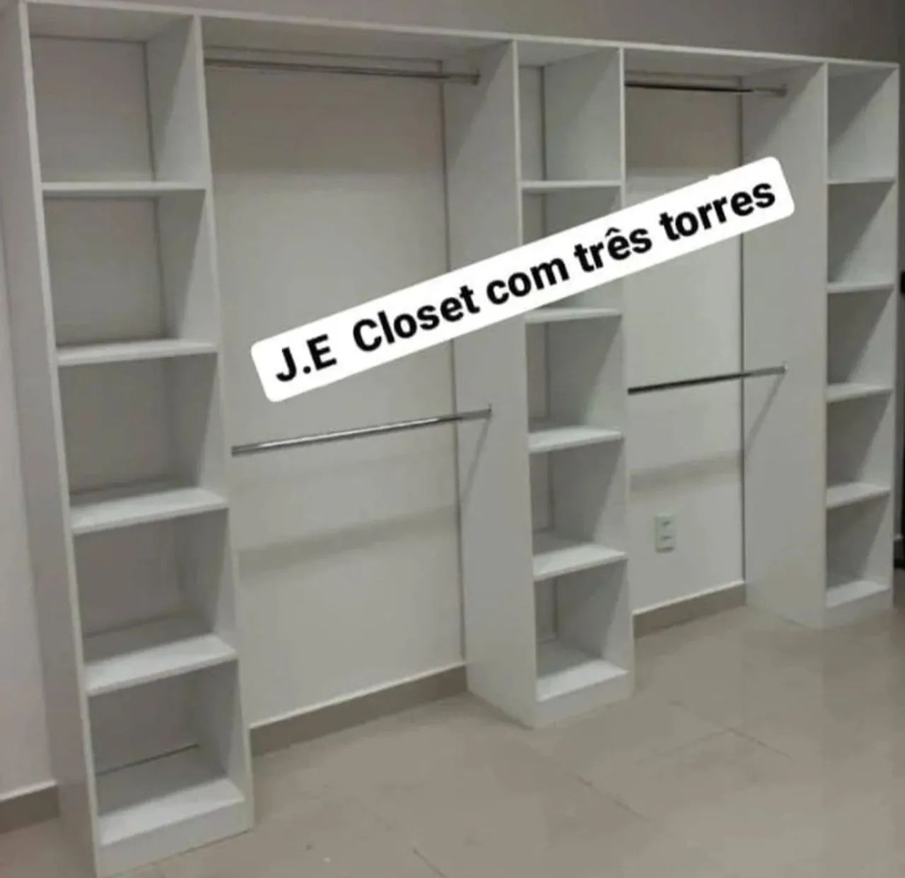Closet de 3 torres em mdf 