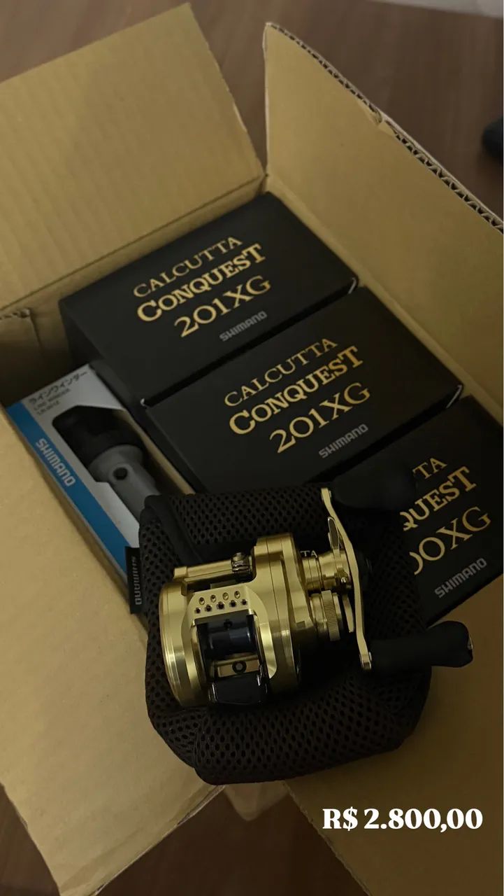 SHIMANO CALCUTTA CONQUEST 200 PG 箱付き SHIMANO CALCUTTA CONQUEST 200 XG - Esportes Sobre Rodas - Vila