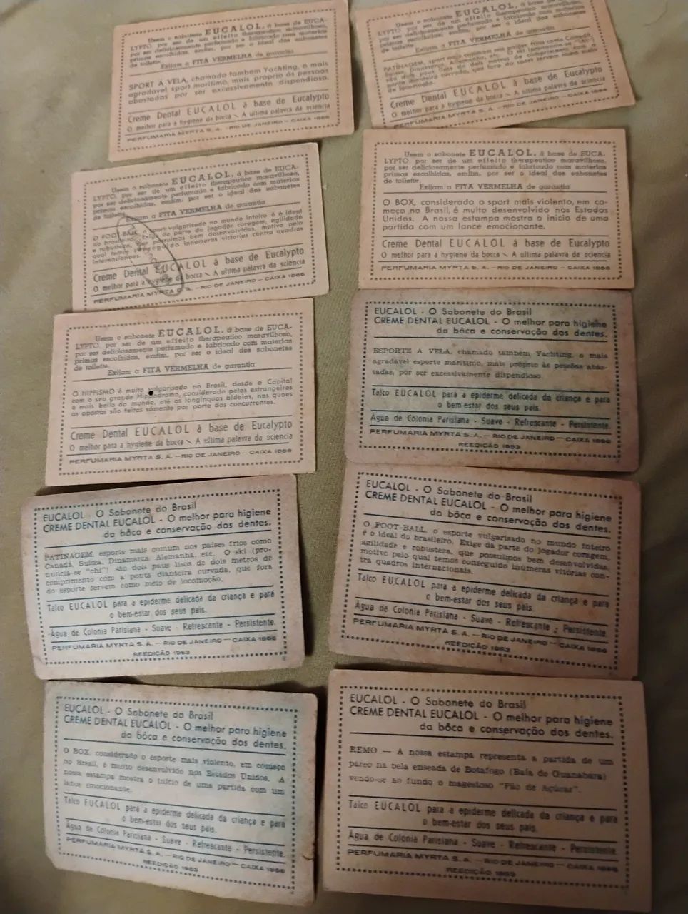 Estampas Eucalol série Esportes lote com 10 peças diferentes  - Foto 2