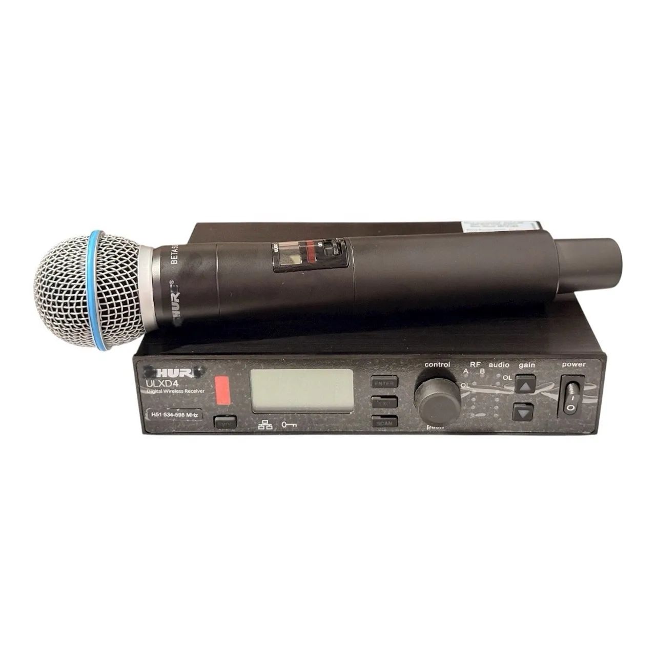 Microfone sem fio shure modelo ULXD4 SM58a
