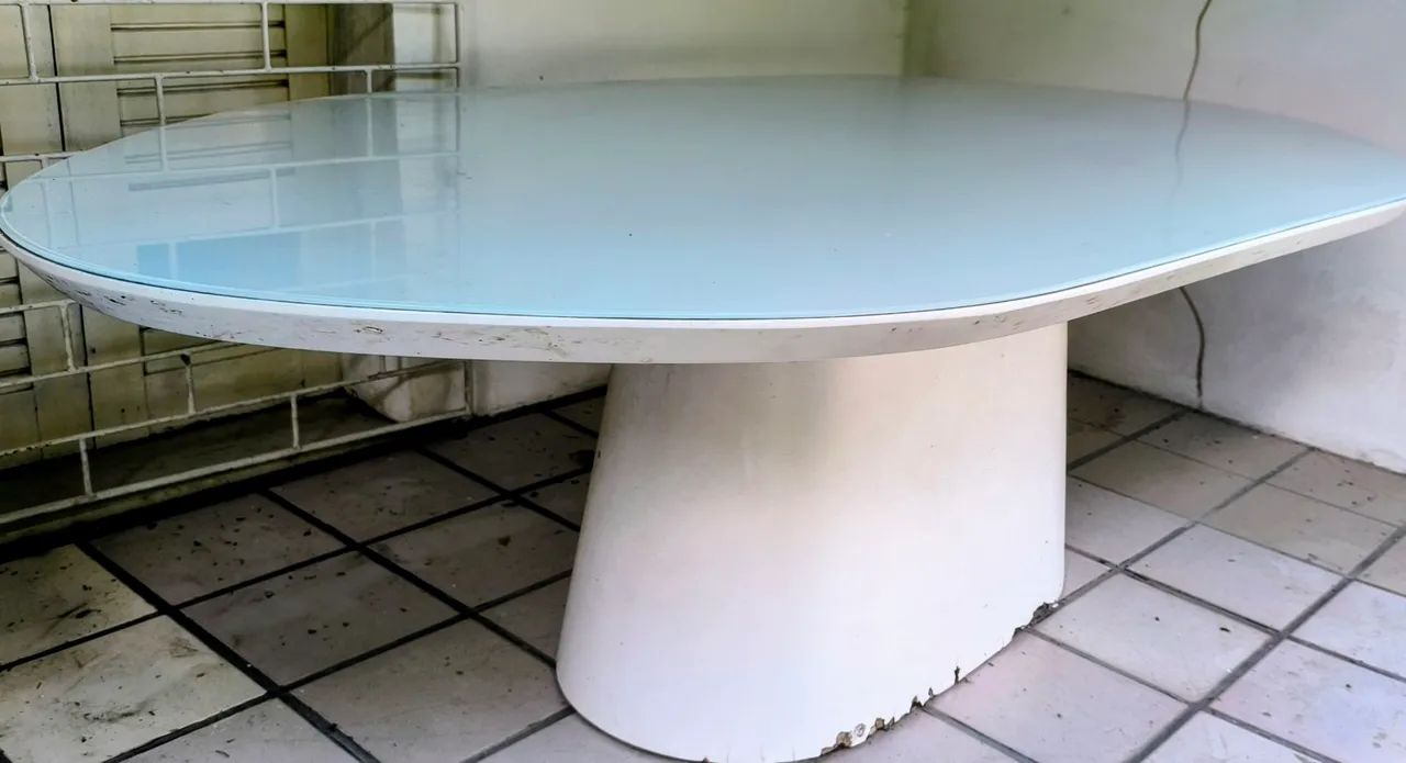 MESA JANTAR COM TAMPO DE VIDRO - Foto 2