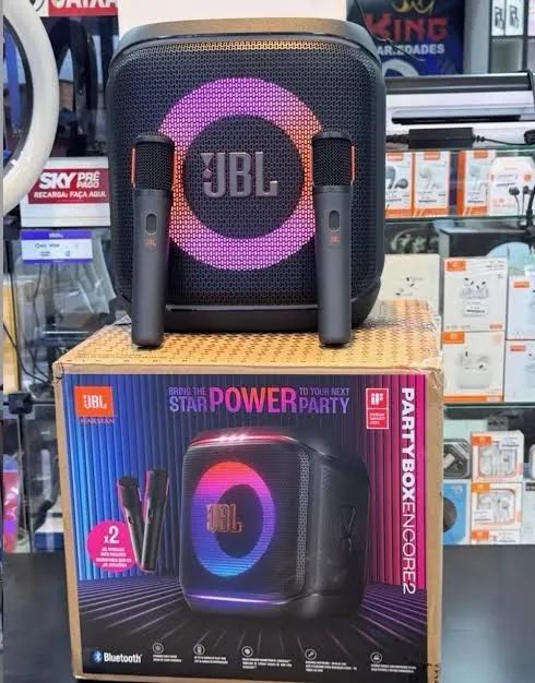 JBL ENCORE 2 ACOMPANHA 2 MICROFONES SEMI NOVA 