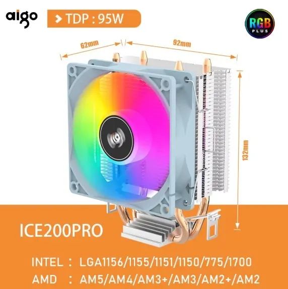 Cooler Rgb Aigo Ice 200 Pro - Foto 3