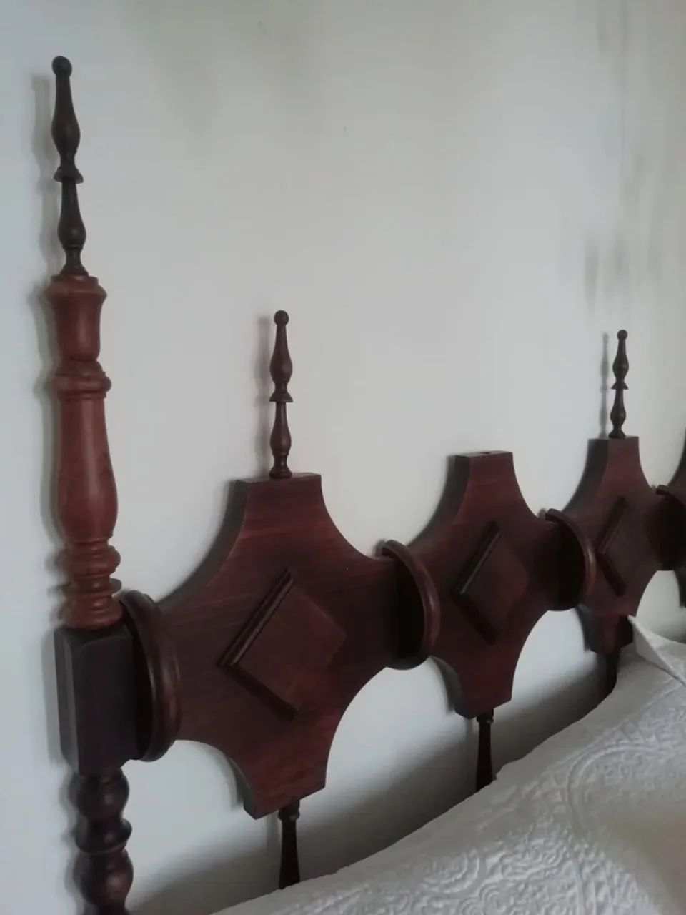Cabeceira de Cama Casal - Madeira Maciça - Foto 4