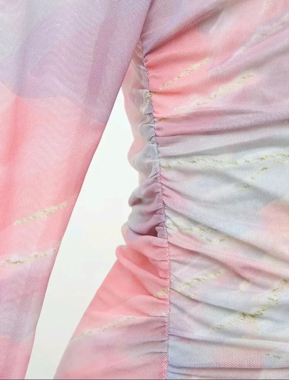 Blusa manga longa tule  SHEIN  - Foto 3
