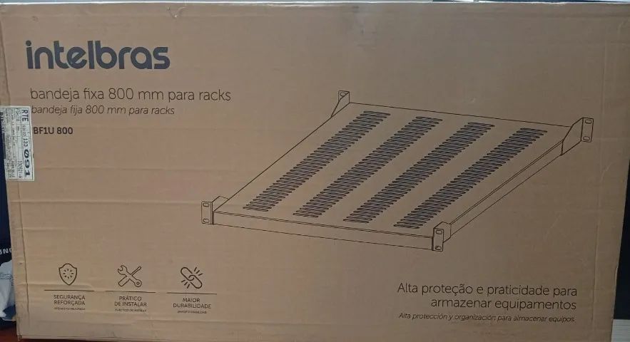Bandeja fixa para rack Intelbras 800mm