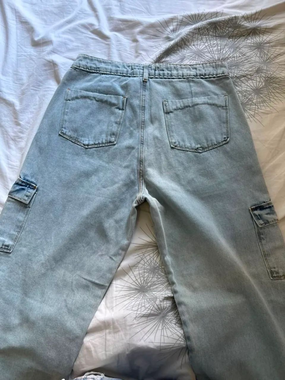 Calça cargo jeans clara ambrô  - Foto 5