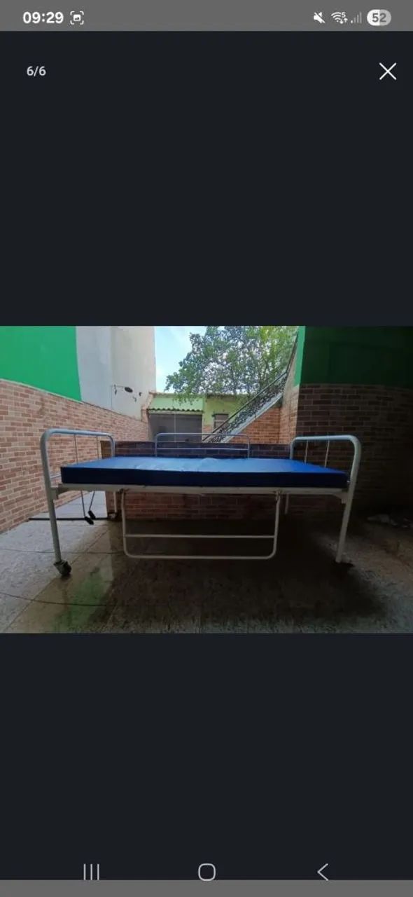 Cama hospitalar com colchão com proteção impermeável  - Foto 4