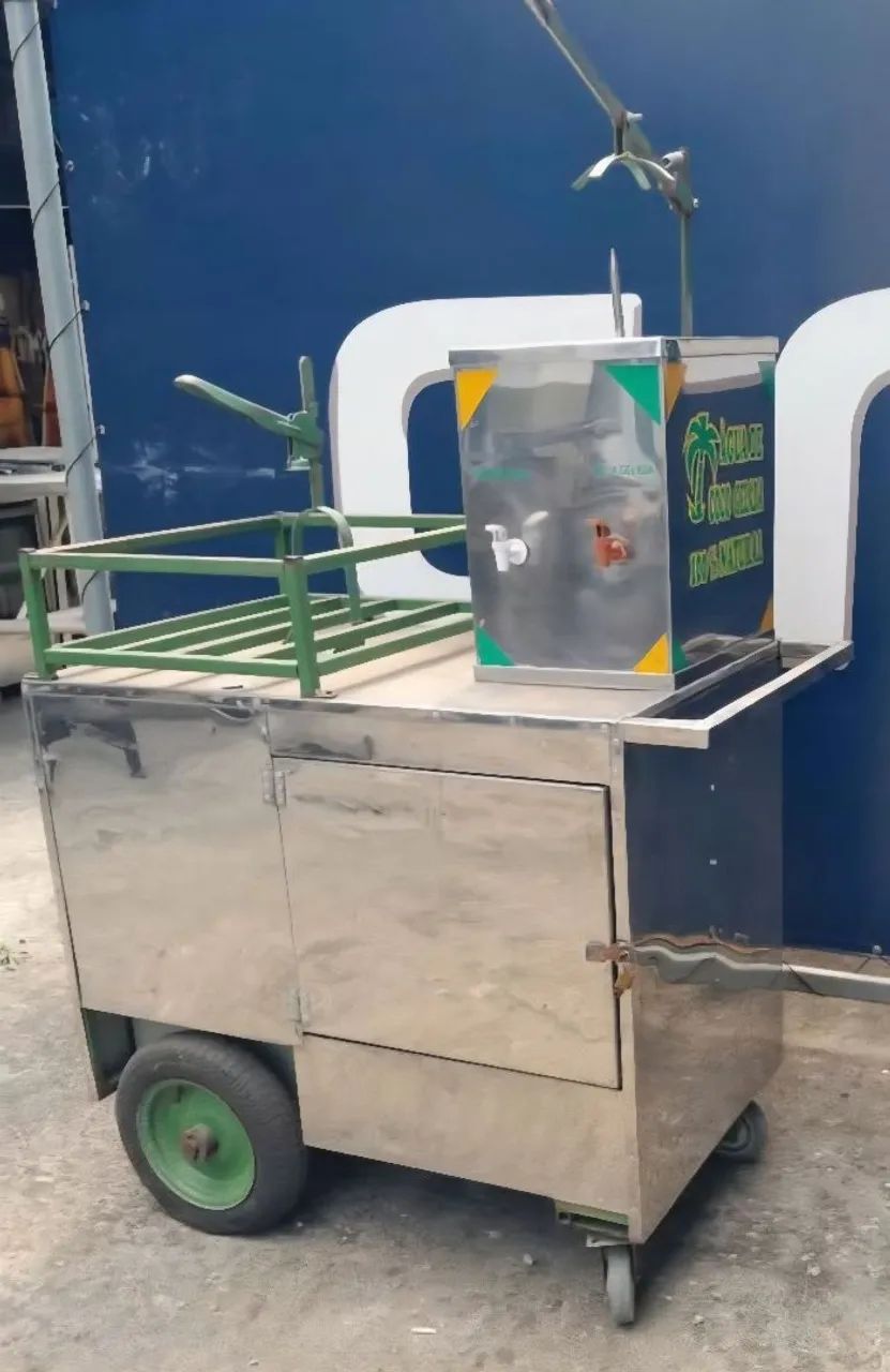 Carrinho de Água de Coco em Inox - Foto 2