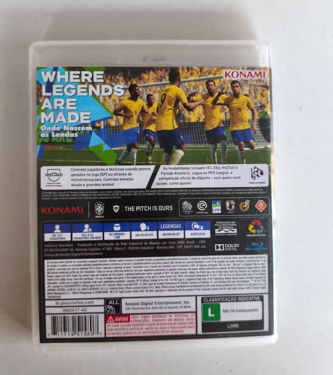 Jogo PES 17 original PS3  - Foto 4