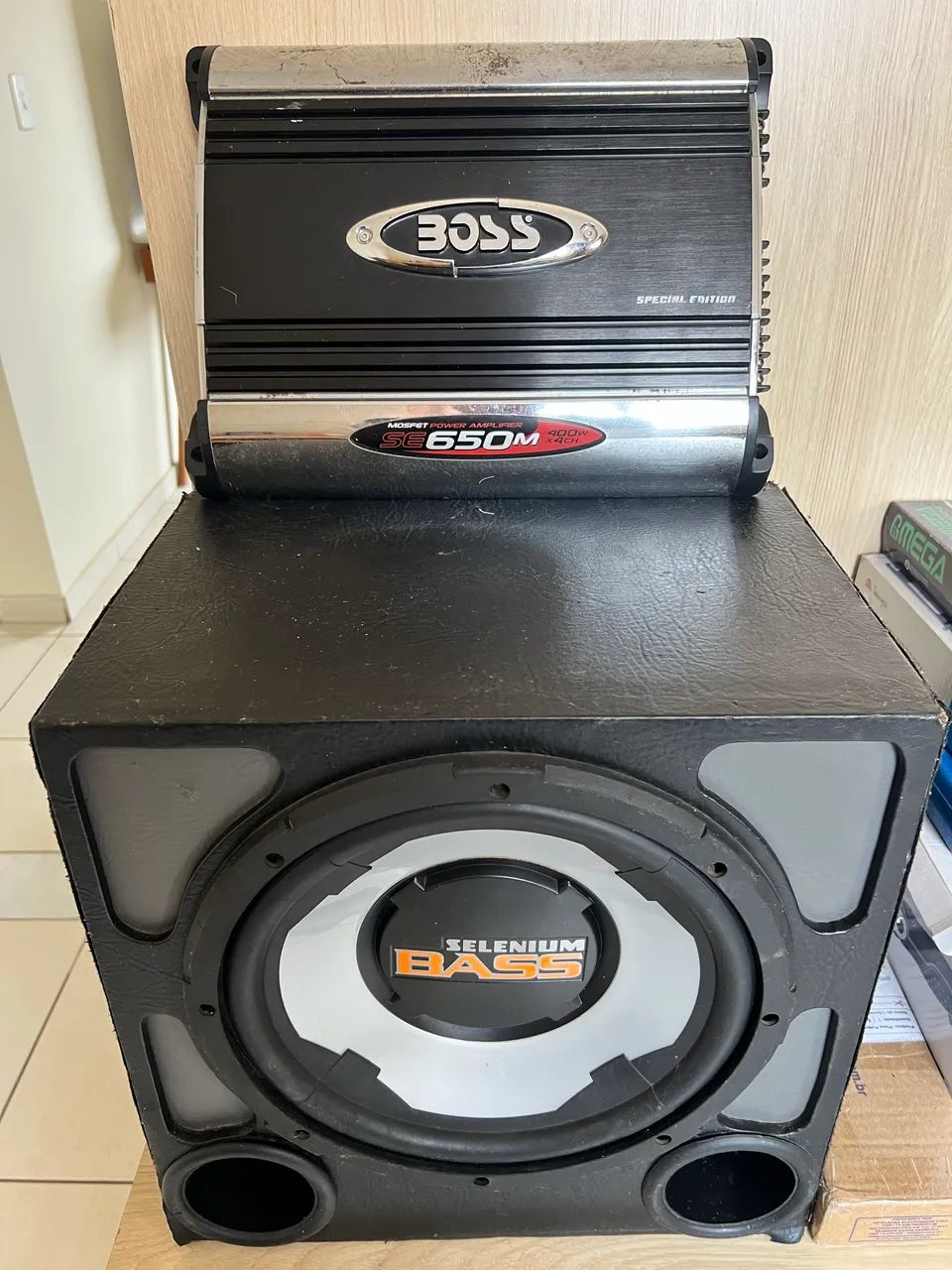 Caixa sub selenium bass 12 250 RMS com módulo Boss 650  - Foto 3