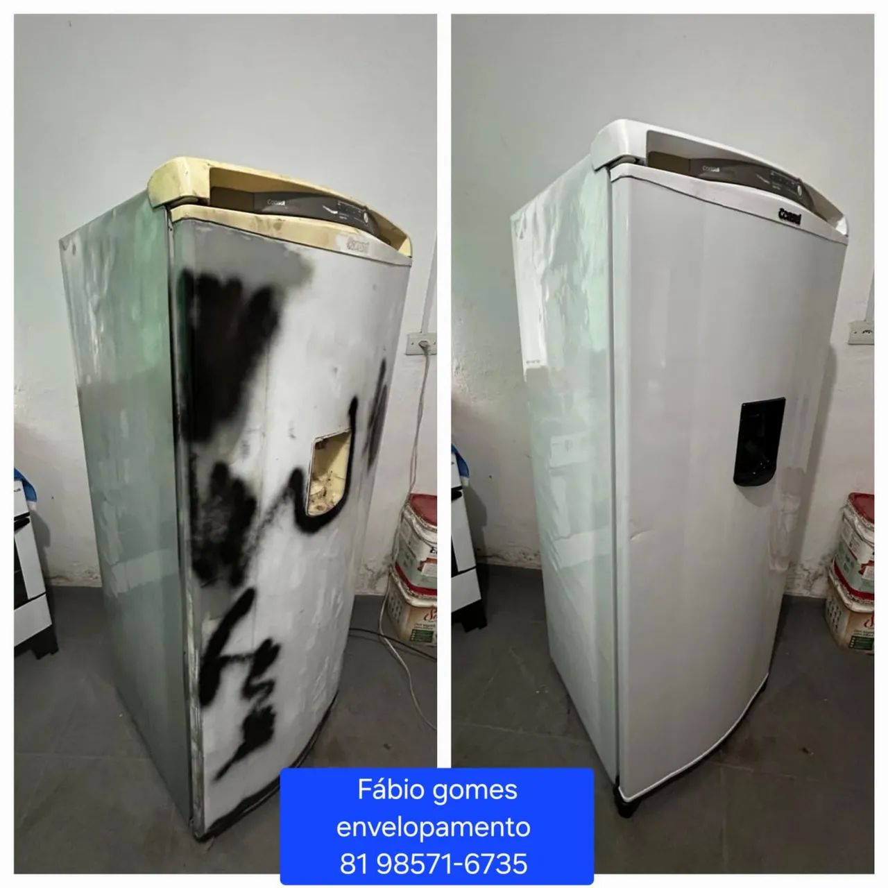 Geladeira de cara nova com envelopamento  - Foto 4