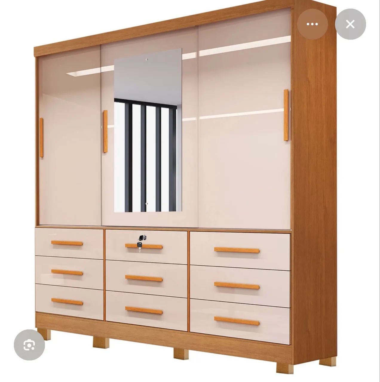 Guarda Roupa Novo Com Espelho  - Foto 3