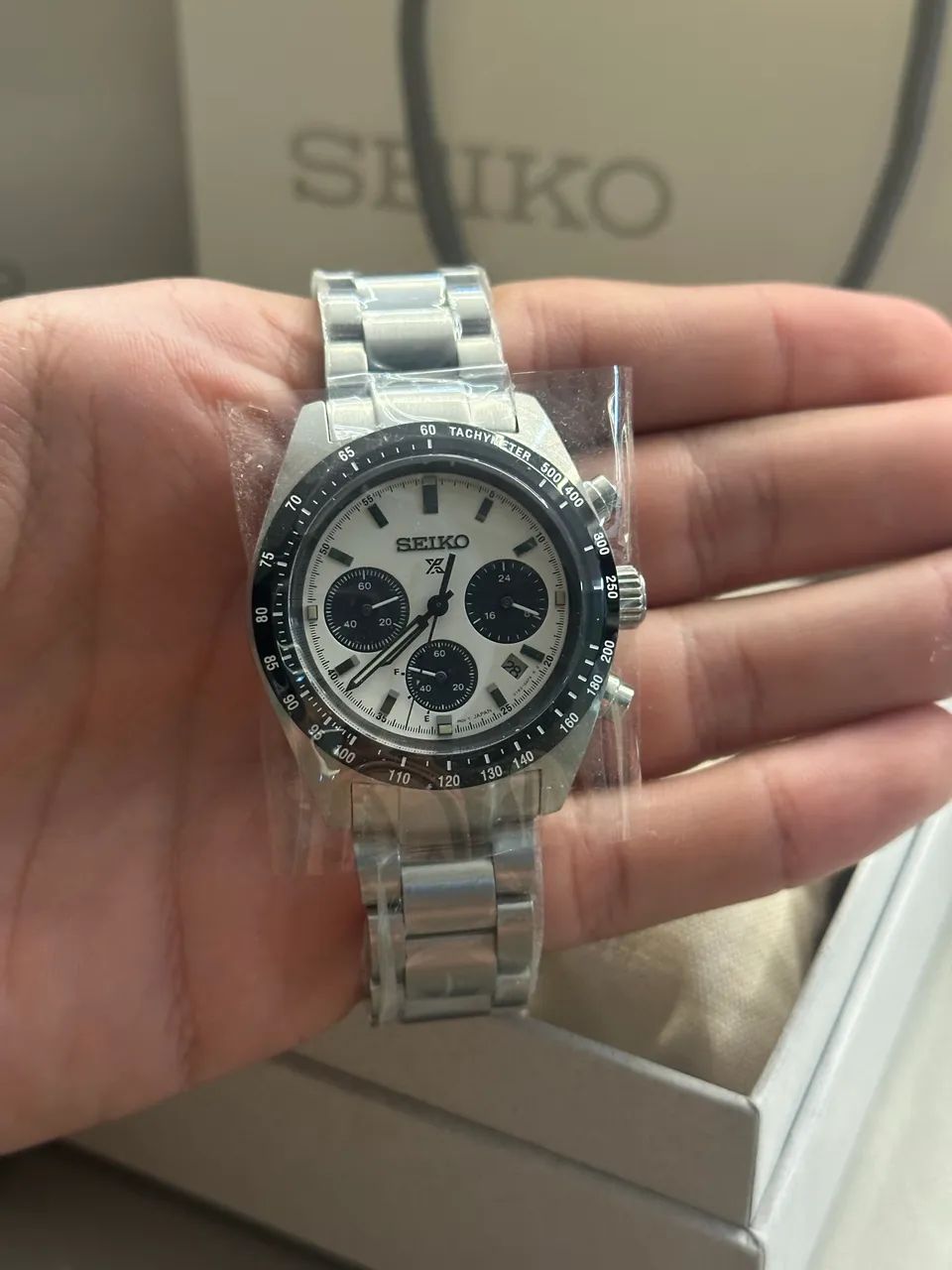 Relógio Seiko Prospex Speedtimer SSC813 ?Panda?