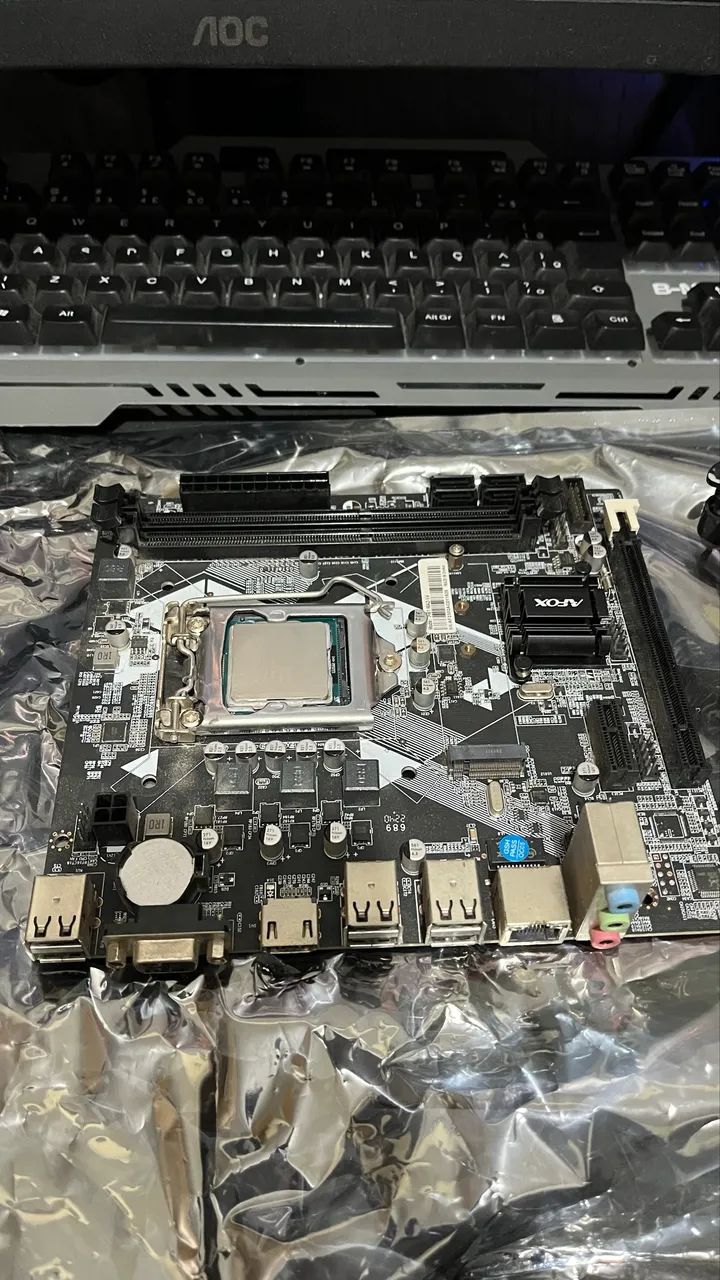 Kit placa mãe H61 com i5 3470 - Foto 3