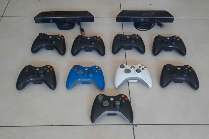 Controle do Xbox 360 e Kinect lote com 10 controles e 2 Kinect - Foto 3