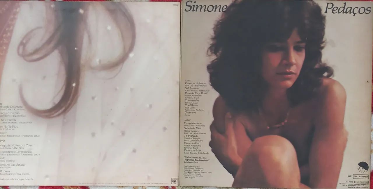 2 Discos Vinil Simone Pedaços Amar Ótimo Estado Frete Grátis - Foto 2