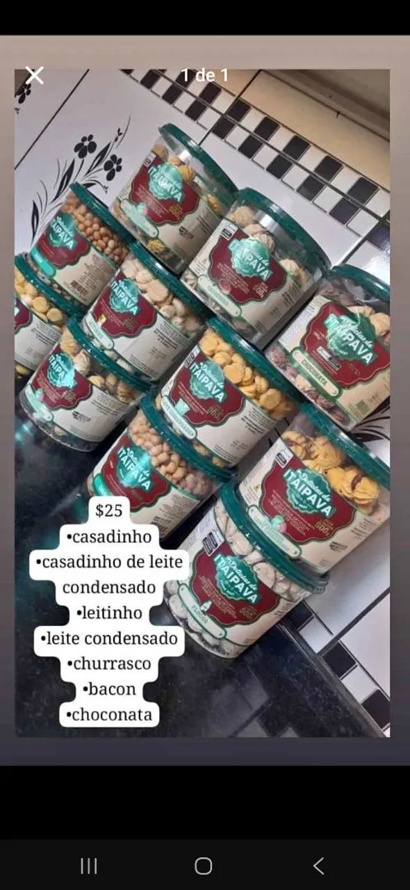 Trabalho vendendo biscoitos itaipava, tenho biscoitos doces e salgados.. - Foto 5